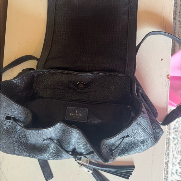 Kate Spade Black Backpack with Adjustable Straps and Minimalist Design main image 6